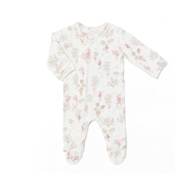 Coccoli Infant/Kid Girl Modal Zipper Footie PZM5804-434
